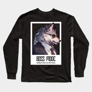 Wolf Boss Mode Long Sleeve T-Shirt